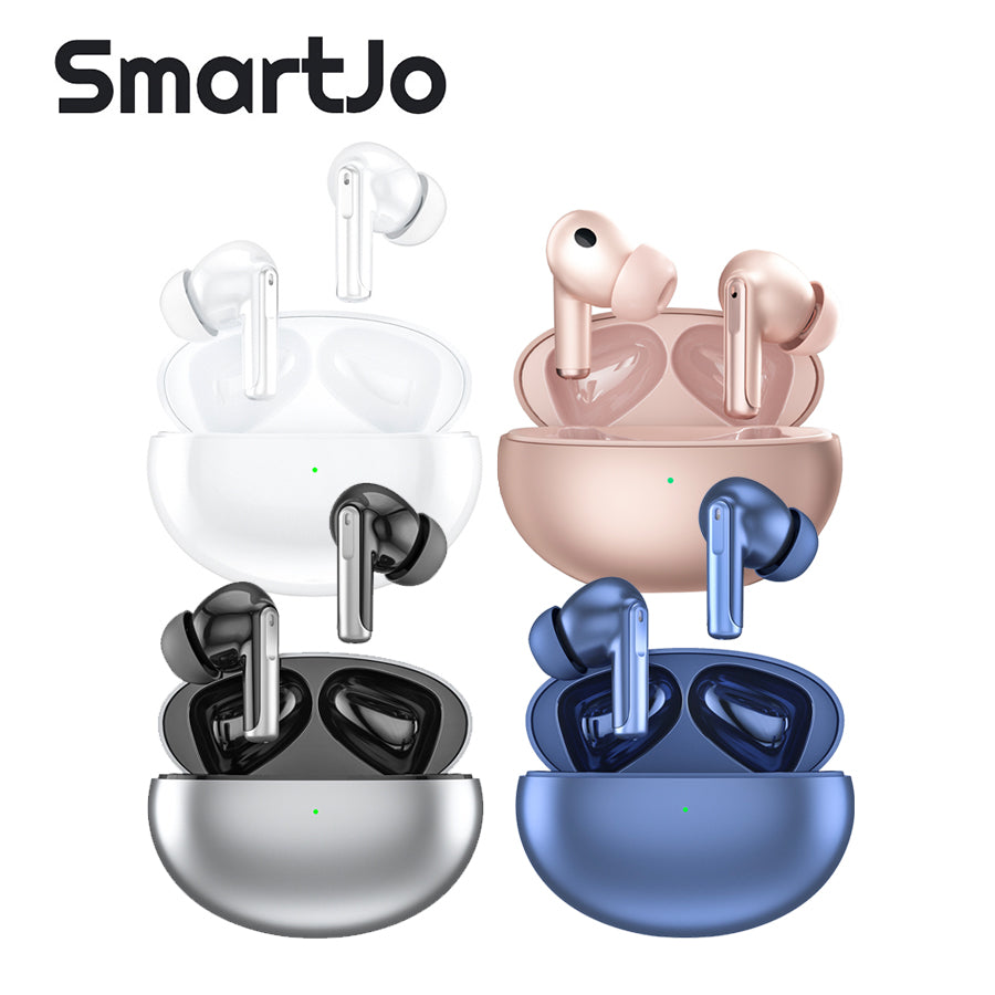 SmartJo ANC/ENC TWS Bluetooth Earphones True Wireless Stereo Earbuds Bluetooth 5.2